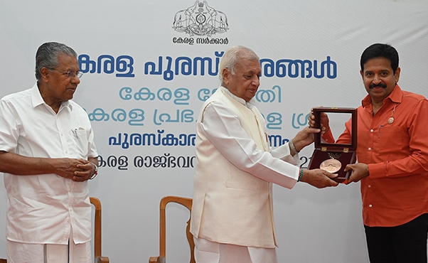 Gopinath Muthukad bestowed with Kerala’s first ever Keralasree award