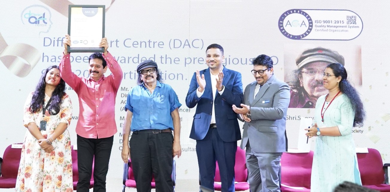 Different Art Centre Receives an ISO Certification